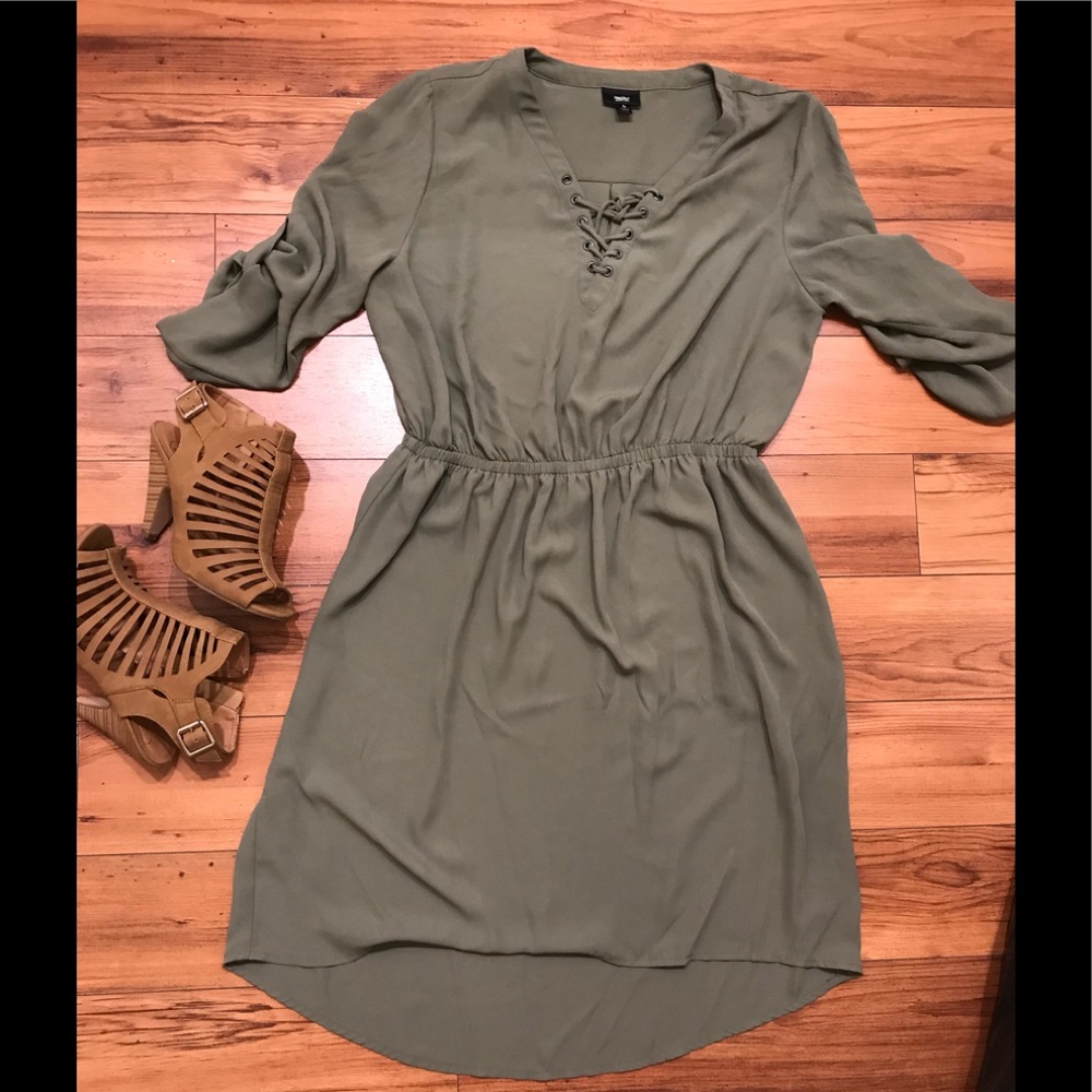 Olive green dress
